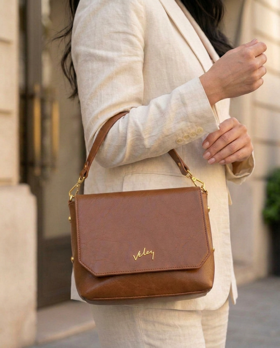 Bolso Carriel Velez de Cuero – Lanzamiento Exclusivo con 80% de Descuento